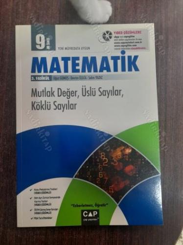 Çap Yayınları 9. Sınıf Matematik 3. Fasikül Mutlak Değer, Üslü Sayılar, Köklü Sayılar