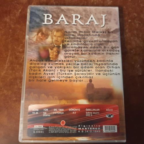 BARAJ - TÜRKAN ŞORAY - TARIK AKAN  - DVD - ORJINAL BANDROLLU