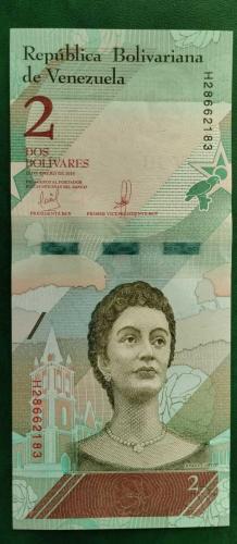 2018 YILI VENEZUELLA 2 BOLİVAR   HİÇ KULLANILMAMIŞTIR.