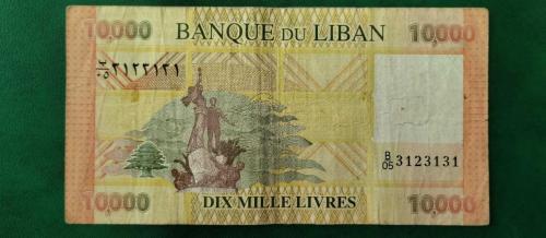 2014 YILI LÜBNAN 10000 LİVRES  RESİMDE GÖRÜLDÜĞÜ GİBİ .