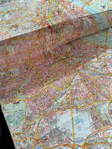 Avusturya Viyana eski tanıtım broşür ve harita