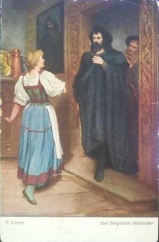 Hollanda  1924 Uçan Hollandalı  Kartpostal cumhuriyet pullu , Çok Nadir.