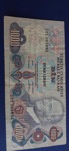 1000 Türk lirası