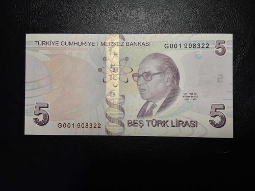 9. EMİSYON 5 TÜRK LİRASI G 001 908322 ÇİL  TCB 4223