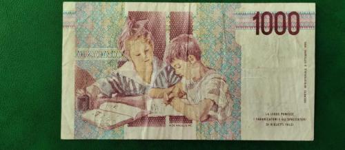 1990 YILI İTALYA 1000 LİRET RESİMDE GÖRÜLDÜĞÜ GİBİ.