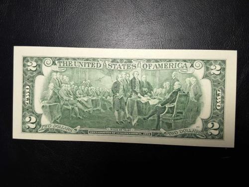 2003 YILI  ABD 2 DOLAR YEŞİL MÜHÜR ORİJİNAL KAĞIT PARASI ÇİL ABD 4137