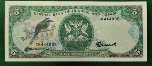 LOT.5 » 1985 YILI TRİNİDAD AND TOBAGO 5 DOLER  HİÇ KULLANILMAMIŞTIR.