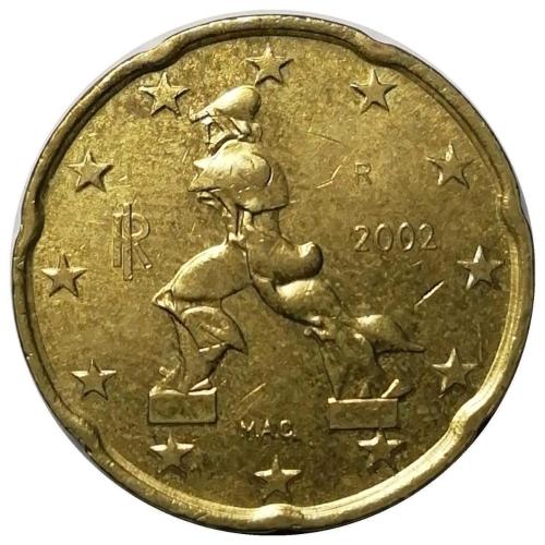 İtalya 2002 Yılı 20 Cent (Euro Cent) ÇİL