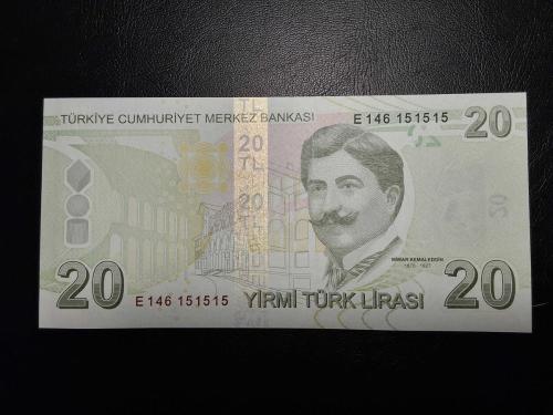 9. EMİSYON 20 TÜRK LİRASI  E 146 15 15 15  ÇİL ( BURDUR PLAKA )  TCB  3952