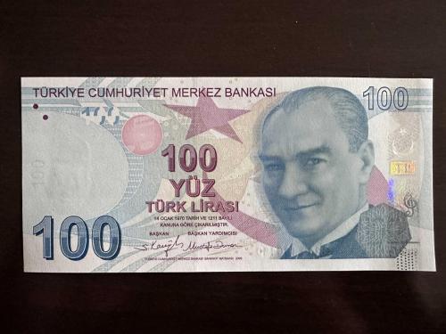 9. EMİSYON 100 TÜRK LİRASI  G 020  303020  ÇİL ( TAM RADAR  )  TCB  4317