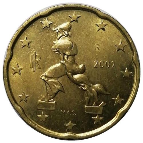 İtalya 2002 Yılı 20 Cent (Euro Cent) ÇİL