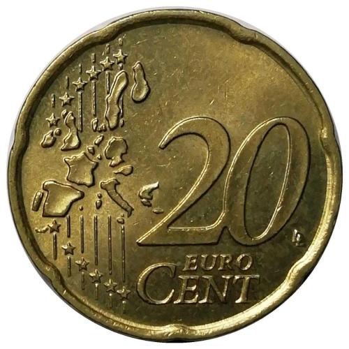 İtalya 2002 Yılı 20 Cent (Euro Cent) ÇİL