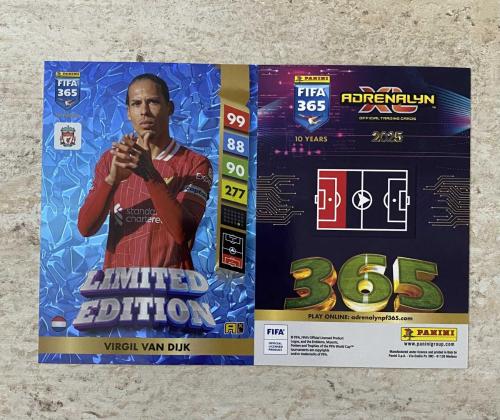Panini 2025 Fifa 365 Limited Edition Virgil van Dijk XXL Futbolcu Kartı Büyük Boy