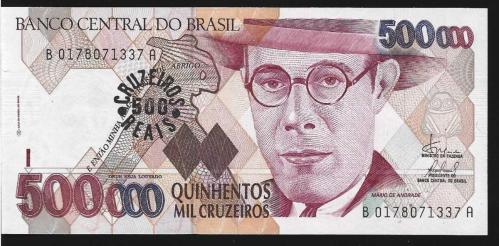 ** BREZİLYA ( 500 * CRUZEİROS REAİS ) 1993 - ÇİL ve NADİR