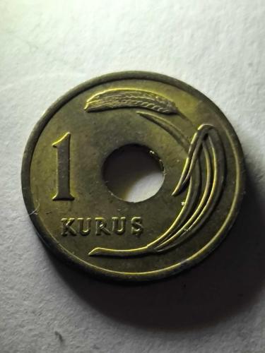 Delikli 1 kuruş 1951 çok iyi kondüsyonda