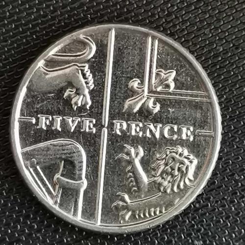 İNGİLTERE 2016  5  PENCE