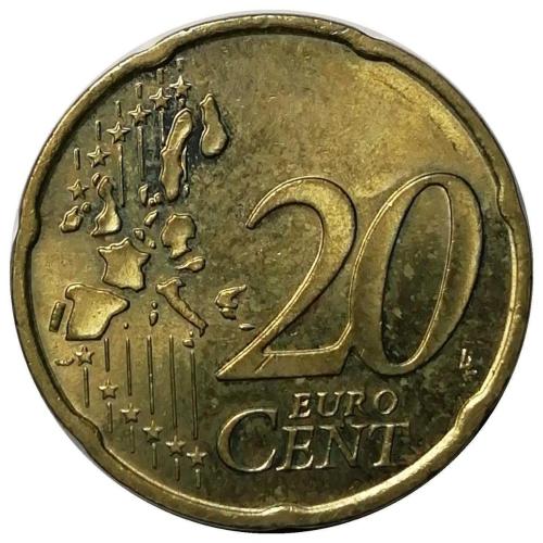 Almanya 2002 Yılı 20 Cent (Euro Cent) ÇİL