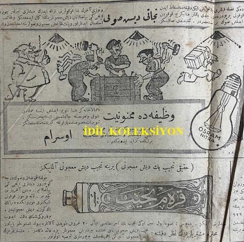 Osmanlıca Vakit Gazetesi, Orijinal Dönem Basım, (Ottoman Newspaper) - 20 Şubat 1926 - Sayı: 2926 - Hicri: 7 Şaban 1344 - Mösyö (Henry) de Jouvenel Dün Suriye'ye Avdet Etti. Muallak Mesailin Hepsi Halledilmişitir. İtilafnamenin Musaddak Suretleri Tarafeyn Hükümetlerince Tasvip Edildikten Sonra Beyrut'ta Teati Edilecektir - (Fotoğraf) Reis-i Cumhur (Gazi Mustafa Kemal Paşa) Hazretleri Suriye Komiserinin Ziyaretini Kabul Ettikten Sonra Köşklerinden Müfarakat Buyuruyorlar - (Fotoğraf) Henry de Jouvenel'in Ankara'da Alınan Son Resmi - Millet Meclisi'nde Maarif Kanunu Müzakere Edilirken - Kız Sanayi Mekteplerini Kapatmak Doğru mu? Türkiye'de Ancak Dört Tane Olan Bu Mektepler Mühim Bir İhtiyacımıza Cevap Veren Kıymetli Müesseselerdir - Mübadilleri Verilen Emlak Satılacak mı, Satılmayacak mı? Ankara Muhabirimiz Bu Mesele Hakkında Maliye, Dahiliye Vekaletlerinden, İskan Müdüriyet-i Umumiyesinden Aldığı İzahatı Bildirerek Son Vaziyeti Tespit Ediyor