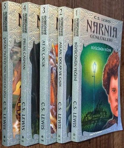 NARNIA GÜNLÜKLERİ 1-2-3-4-5 BÜYÜCÜNÜN YEĞENİ ASLAN DOLAP VE CADI AT VE ÇOCUK PRENS CASPIAN ŞAFAK YILDIZI'NIN YOLCULUĞU