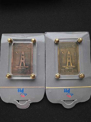 2015 PTT Çanakkale Savaşlarının 100. Yılı 57. Alay Bronz ve Pirinç toplam 2 adet