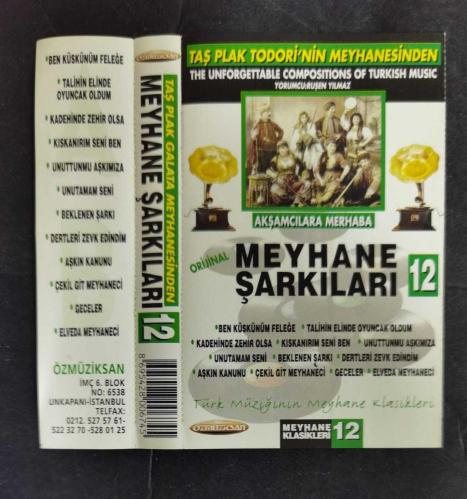 SADECE KARTONETTİR * KASET YOKTUR * MEYHANE ŞARKILARI 12