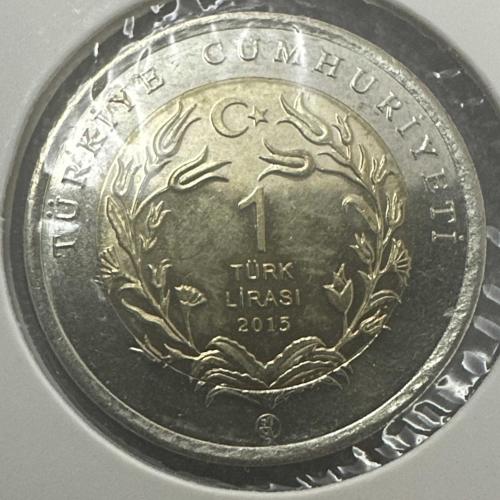 Ankara Kedisi, 1 Lira 2015. Çil. Karton Kapamasında.