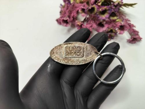 Eski Gümüş Renkli Ford Metal Anahtarlık - Eskilerden Metal Ford Anahtarlık