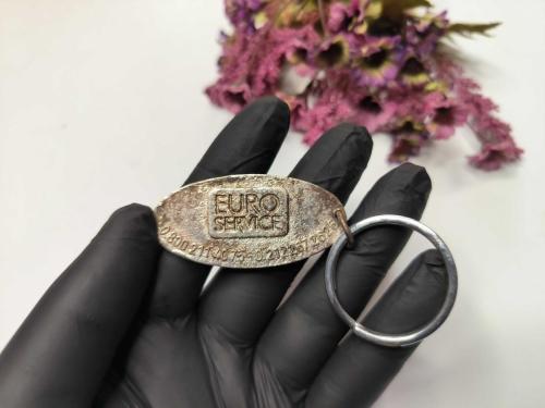 Eski Gümüş Renkli Ford Metal Anahtarlık - Eskilerden Metal Ford Anahtarlık