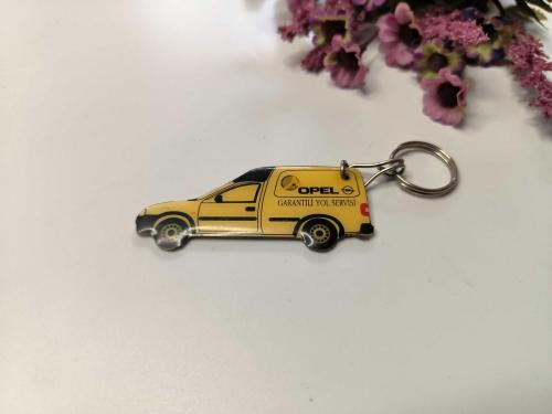 Eski Opel Yol Yardımı Metal Anahtarlık - Eskilerden Metal Opel Anahtarlık