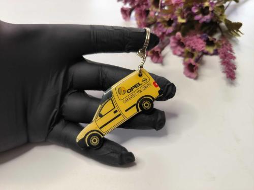 Eski Opel Yol Yardımı Metal Anahtarlık - Eskilerden Metal Opel Anahtarlık