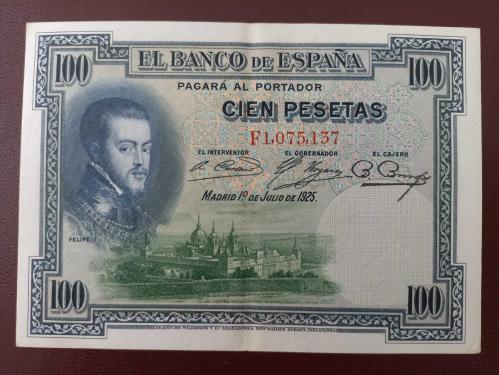 İspanya 100 Peseta 1925