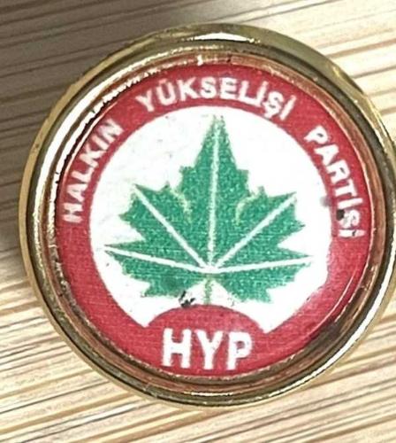 VİNTAGE HALKIN YÜKSELİŞİ ROZET HYP SİYASİ PARTİ ROZETİ
