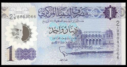 Libya 1 Dinar Çil Polimer