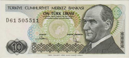 7. EMİSYON 2. TERTİP 10 LİRA D61 ÇİL(-)