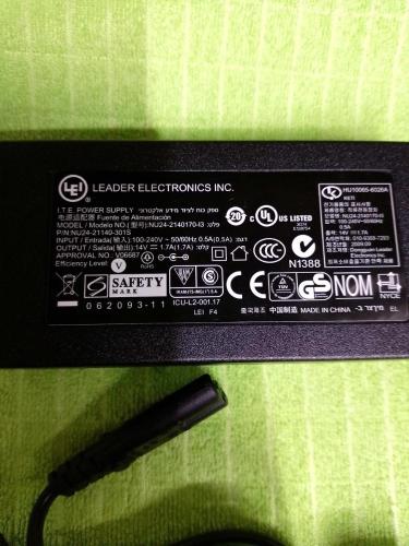 259 14V 1.7A SAMSUNG LG ASUS VESTEL MONİTÖR ADAPTÖRÜ 850 TL.259