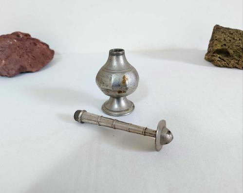 Antika Pirinç Gülebdan - Gül Suyu Şişesi - Kokuluk - Parfğm