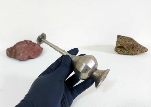 Antika Pirinç Gülebdan - Gül Suyu Şişesi - Kokuluk - Parfğm