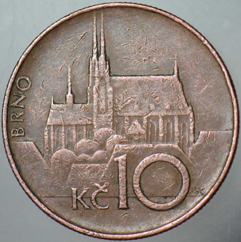 ÇEK CUMHURİYETİ 10 KORUNA 1993 ÇEKYA.