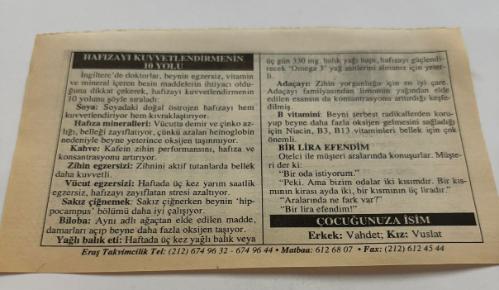 26 Mart 2006-Orijinal Takvim Yaprağı-Doğum Günü-Söz,Nişan,Nikâh,Düğün ve Önemli Günler Hediyesi-ERAŞ Hizmet Takvimi-Ayet,Hadis (Kasım:139)-(Machiavelli)Hafızayı Kuvvetlendirmenin 10 Yolu-Bir Lira Efendim-Çocuğunuza İsim-Erkek:Vahdet,Kız:Vuslat