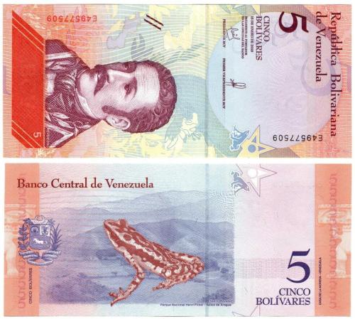 Venezuela 2018 Yılı 5 Bolivar Çil