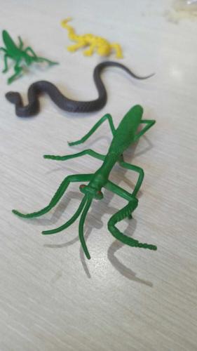 vintage merdivenaltı haşerat seti plastik 6 parça