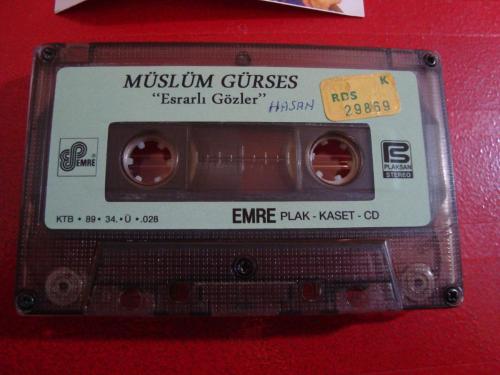MÜSLÜM GÜRSES ESRARLI GÖZLER DÖNEM KASET (Açıklamayı Okuyunuz )NADİRRR