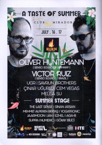 Burn Energy Drink Sonance Festival Ankara 2018 Program Kataloğu