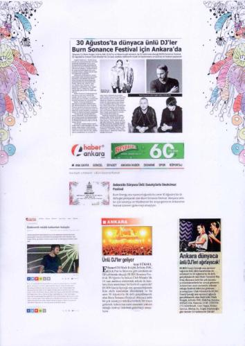 Burn Energy Drink Sonance Festival Ankara 2018 Program Kataloğu