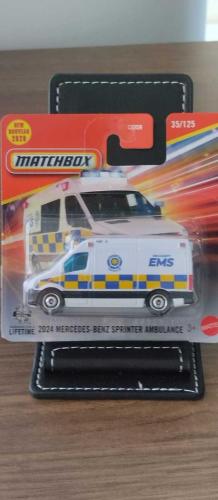 Matchbox 2024 Mercedes-Benz Sprinter Ambulans SIFIR HİÇ KULLANILMAMIŞ  ORJİNAL KUTUSUNDA  KOLEKSİYON ÜRÜNÜ 1/64 ÖLÇEK