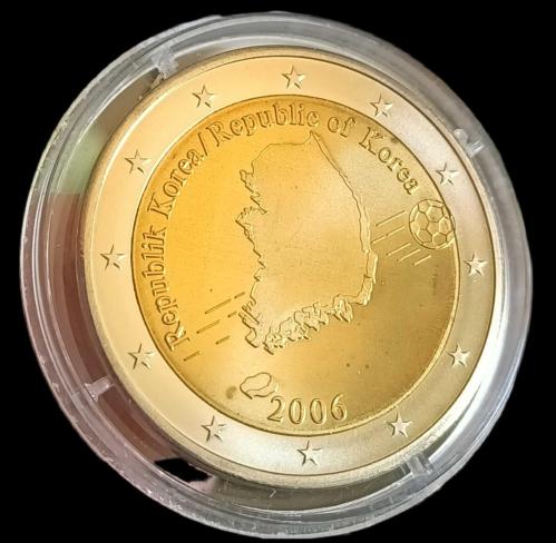 Almanya 2006 - 2006 FIFA Dünya Kupası Güney Kore anısına basılan hatıra madalya 2 Euro