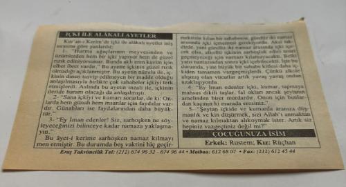 28 Temmuz 2006-Orijinal Takvim Yaprağı-Doğum Günü-Söz,Nişan,Nikâh,Düğün ve Önemli Günler Hediyesi-ERAŞ Hizmet Takvimi-Ayet,Hadis (Hızır:84)-Ankara Meydan Muharebesi(1402)-İçki İle Alakalı Ayetler-Çocuğunuza İsim:Erkek:Rüstem,Kız:Rüçhan