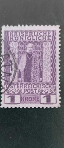 1908 YILI AVUSTURYA  İmparator Franz Josef I'in Saltanatının 60. Yıldönümü DAMGALI  ŞARNİYERSİZ