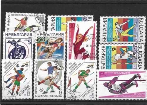 Bulgaristan 1 kartela Spor Konulu Tematik Pul - 2