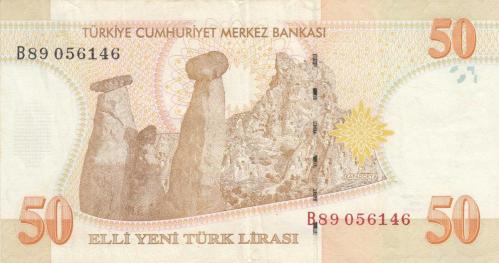 8. EMİSYO B 89 SERİSİ 50 YTL  / ÇOK ÇOK TEMİZ KONDİSYON